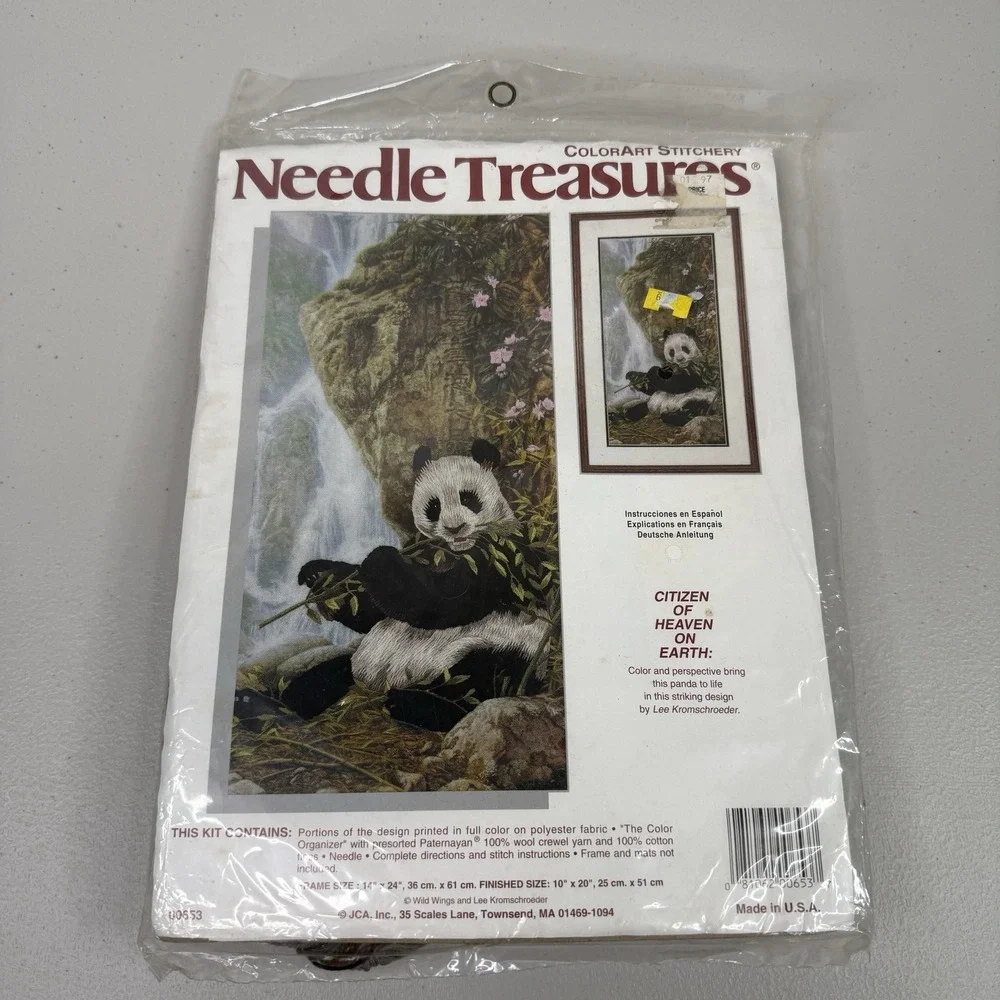 Needle Treasures Panda Needlepoint Kit Citizen of Heaven On Earth 00653 ColorArt